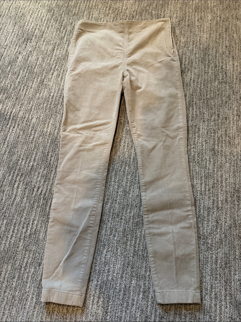Tory Burch skinny leg flat front  corduroy